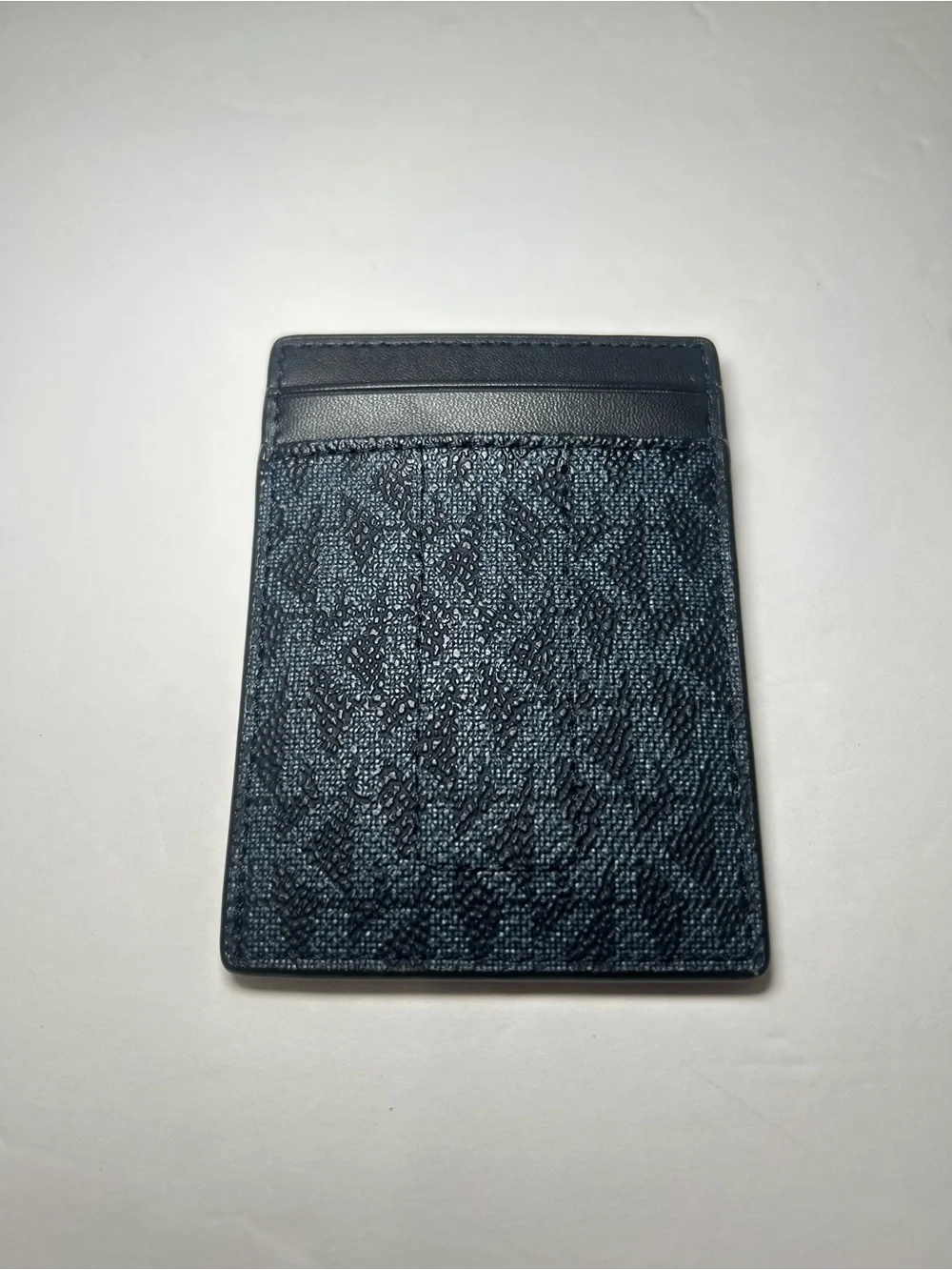 Michael Kors Men's Card Holder & Money Clip Set Black Blue New